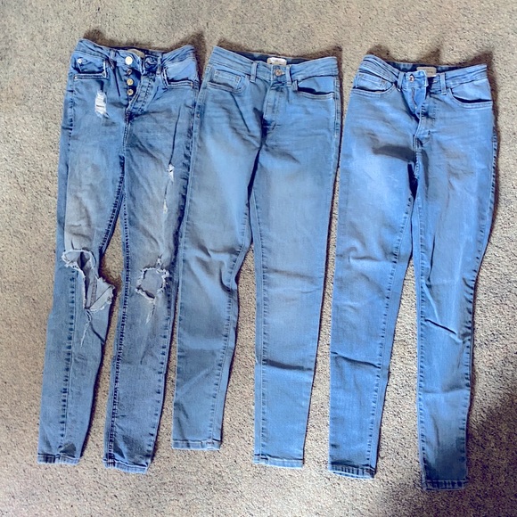 3 pairs Forever21 skinny jeans - Picture 1 of 5